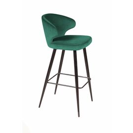 Стул барный Richard, бархат зеленый 19 | Интернет магазин мебели и декора LifeDekor