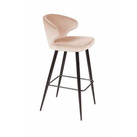 Стул барный Richard, бархат бежевый 5 | Интернет магазин мебели и декора LifeDekor