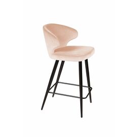 Стул полубарный Richard, бархат бежевый 5 | Интернет магазин мебели и декора LifeDekor