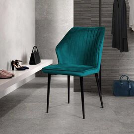 Стул Berg, бархат бирюзовый 87 | Интернет магазин мебели и декора LifeDekor