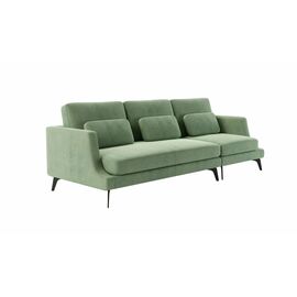 Albert диван прямой трехместный, бархат зеленый 19 | Интернет магазин мебели и декора LifeDekor