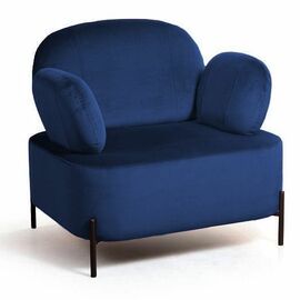 Кресло Dandy бархат синий 29 | Интернет магазин мебели и декора LifeDekor