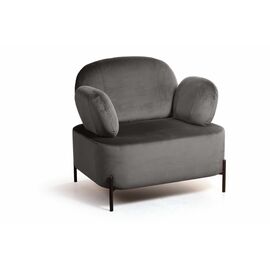 Кресло Dandy, бархат антрацит 14 | Интернет магазин мебели и декора LifeDekor