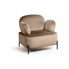 Кресло Dandy, бархат бежевый 5 | Интернет магазин мебели и декора LifeDekor