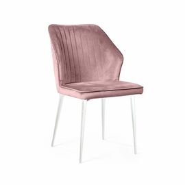 Стул Berg, бархат 17 / белый конус | Интернет магазин мебели и декора LifeDekor