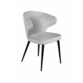Стул Richard, бархат светло-серый 26 | Интернет магазин мебели и декора LifeDekor