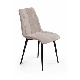 Стул UNO soft, бархат пепельно-серый 25 / чёрный конус | Интернет магазин мебели и декора LifeDekor