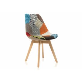 Стул деревянный Mille fabric multicolor | Интернет магазин мебели и декора LifeDekor