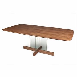 Стол обеденный Ghost 200, столешница орех | Интернет магазин мебели и декора LifeDekor