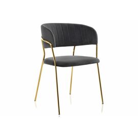 Стул Kamelia grey / gold | Интернет магазин мебели и декора LifeDekor