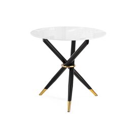 Стол стеклянный Rock white / black | Интернет магазин мебели и декора LifeDekor
