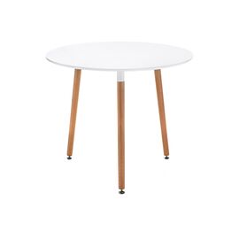 Стол деревянный Lorini 80 white / wood | Интернет магазин мебели и декора LifeDekor