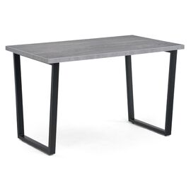 Стол деревянный Лота Лофт 120 25 мм черный матовый / бетон | Интернет магазин мебели и декора LifeDekor