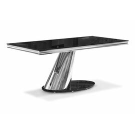 Стол стеклянный Kolonel черный | Интернет магазин мебели и декора LifeDekor