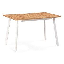 Стол деревянный Стол раскладной Колон Лофт 120 25 мм дуб вотан / белый матовый | Интернет магазин мебели и декора LifeDekor