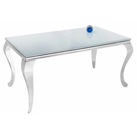 Стол стеклянный Sondal 160 белый | Интернет магазин мебели и декора LifeDekor