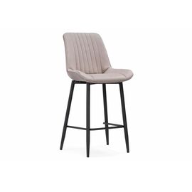 Барный стул Седа велюр латте / черный | Интернет магазин мебели и декора LifeDekor