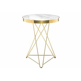 Стол деревянный Milena white / gold | Интернет магазин мебели и декора LifeDekor