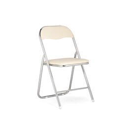 Стул Fold 1 складной beige / chrome | Интернет магазин мебели и декора LifeDekor