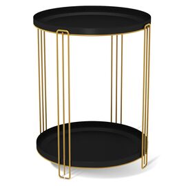 Столик журнальный SHT-CT31 золото/черный муар | Интернет магазин мебели и декора LifeDekor