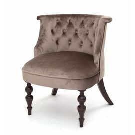 Кресло Бархат (темный тон / 15 - коричневый) | Интернет магазин мебели и декора LifeDekor