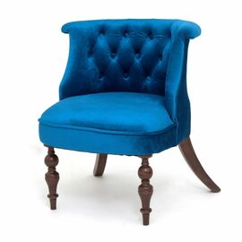 Кресло Бархат (темный тон / 34 - королевский синий) | Интернет магазин мебели и декора LifeDekor