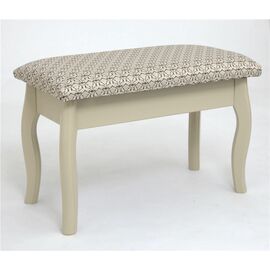 Банкетка из массива березы (каркас Слоновая кость/Крапинка светлая/ткань Лоди29/2) | Интернет магазин мебели и декора LifeDekor