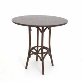 Стол обеденный круглый Зальцбург-0080 (темный тон) | Интернет магазин мебели и декора LifeDekor