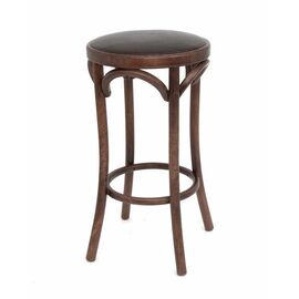 Табурет барный 650 Венский мягкий (темный тон, экокожа коричневая) | Интернет магазин мебели и декора LifeDekor