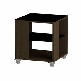 Стол журнальный 732 LS (Венге/Черное стекло) | Интернет магазин мебели и декора LifeDekor