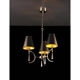 Люстра арт. 3014 (Е14, 3х40W) Черный | Интернет магазин мебели и декора LifeDekor