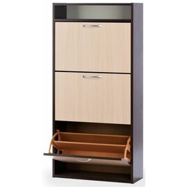 Обувница Комфорт К-3  (Венге-Беленый дуб) | Интернет магазин мебели и декора LifeDekor