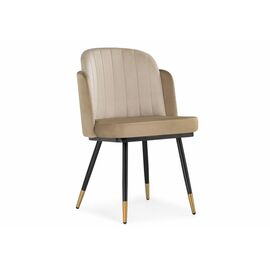 Стул Penelopa beige / light beige / black / gold | Интернет магазин мебели и декора LifeDekor