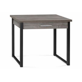 Стол деревянный Ибби 90(128)х64х77 рошелье / черный матовый | Интернет магазин мебели и декора LifeDekor