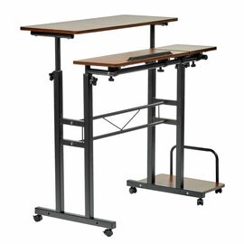 Стол многофункциональный Shuttle 80х58х80-130см, темное дерево, чёрный | Интернет магазин мебели и декора LifeDekor