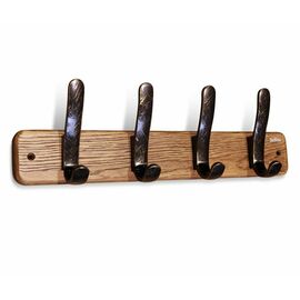 Вешалка настенная SHT-WH-20 (дерево-пластик/браш. коричневый-черный золотая патина) | Интернет магазин мебели и декора LifeDekor