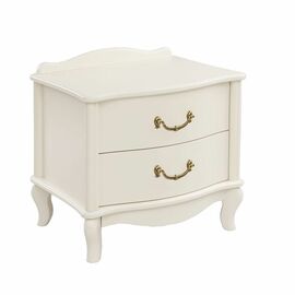 Прикроватная тумбочка Джульетта (2 ящика)  молочный дуб Ls | Интернет магазин мебели и декора LifeDekor
