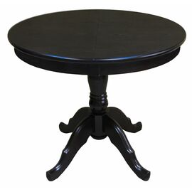 Стол обеденный раздвижной Круглый (Венге/массив березы, Шпон) | Интернет магазин мебели и декора LifeDekor