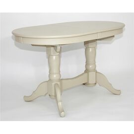 Стол обеденный овальный раздвижной Презент (Слоновая кость/массив березы, Шпон) | Интернет магазин мебели и декора LifeDekor