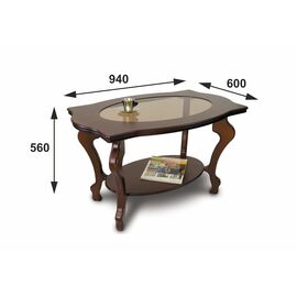 Стол журнальный Берже 1С тёмно-коричневый | Интернет магазин мебели и декора LifeDekor