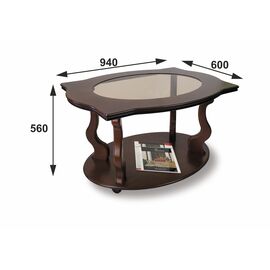 Стол журнальный Берже 3С темно-коричневый | Интернет магазин мебели и декора LifeDekor