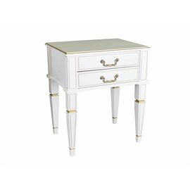 Тумба Васко В 118Н белый ясень/золото | Интернет магазин мебели и декора LifeDekor