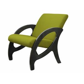 Кресло Альма ткань лайм, каркас венге, патина | Интернет магазин мебели и декора LifeDekor