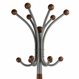 Вешалка напольная Д 1 металлик/ средне-коричневый | Интернет магазин мебели и декора LifeDekor