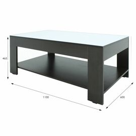 Стол журнальный BeautyStyle 26 венге/стекло белое | Интернет магазин мебели и декора LifeDekor