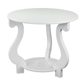 Стол журнальный Грация (М) ЛАЙТ белый | Интернет магазин мебели и декора LifeDekor