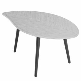 Стол журнальный Берли (12 мм) дуб грей/чёрный | Интернет магазин мебели и декора LifeDekor