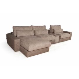 Aldo угловой модульный диван с шезлонгом, баром и столиком | Интернет магазин мебели и декора LifeDekor