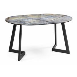 Стол Алингсос 100(140)х100х76 магеллан / черный | Интернет магазин мебели и декора LifeDekor