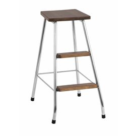 Стул-стремянка (хром/орех) | Интернет магазин мебели и декора LifeDekor